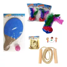 Kit Brinquedo 12ping Pong 12peteca 12corda Criança Prenda Nf