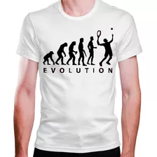 Camiseta Masculina Branca Evolution Tenis