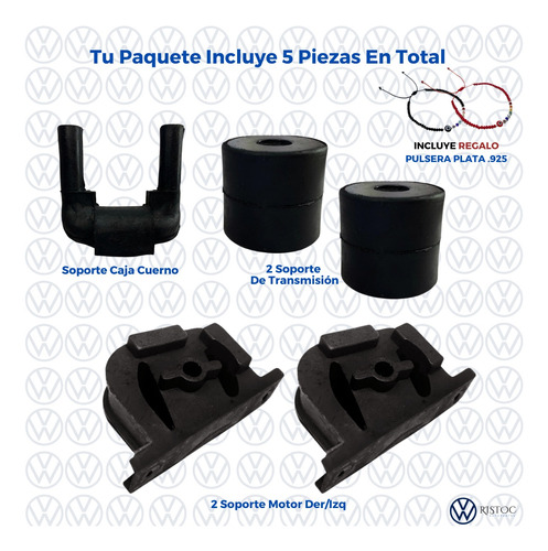 Kit De Soportes Para Motor Y Transmisin Vw Combi 1.6 Litros Foto 3