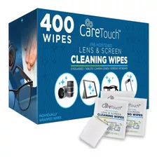 Care Touch Lens Cleaning Wipes | 400 Pre-moistened And Indiv