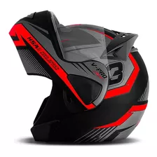 Capacete Feminino Robocop Articulado Protork V-pro Jet 3