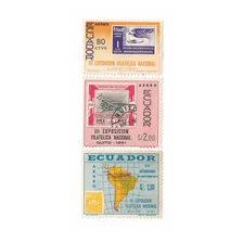 Ecuador 1961 Expo Filatelica Quito´61 Serie Mint Aerea 385/7