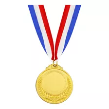 Medalla Deportiva Metálica C/cinta 5 Cm Oro,pla,br Forcecl