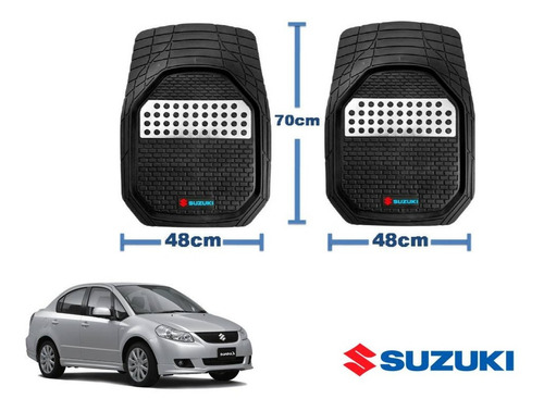 Tapetes 4pz Charola 3d Logo Suzuki Sx4 Sedan 2008 A 2014 Foto 2