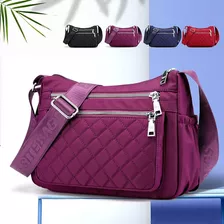 Bolsa Mochila Transvesal De Ombro Feminina Masculina Cor Purple