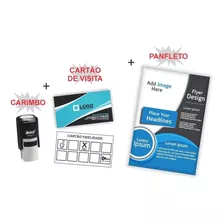 Cartão Fidelidade + 3 Carimbos + Panfleto