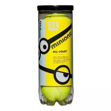 Tubo Pelotas Tenis Wilson X 3 Minions Niños Infantil