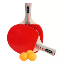 Kit Ping Pong Tênis De Mesa Raquetes 3 Bolinhas Atrio Es389