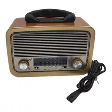 Caixa Som Antiga Radio Portátil Retro Bluetooth Am Fm Sd Usb