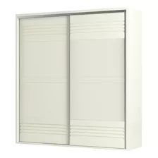 Guarda Roupa Casal 223cm 2 Portas Correr 100% Mdf Tw602 Off