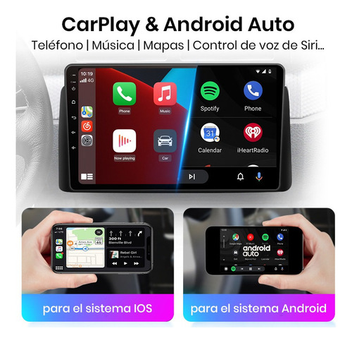 Radio De Coche 4g Android Carplay 6+128g Para Renault Logan Foto 3