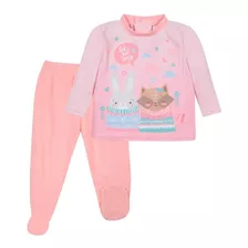 Pijama Bebé Niña Polar Sustentable Get Cozy Rosa H2o Wear