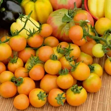 150 Sementes Tomate Cereja Laranja + Frete Grátis