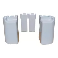 Kit Pés Esmaltec 12cm Branco 0104002083 - Fogao Jade Glass