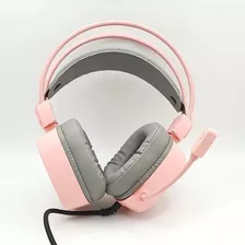 Audífono Gamer Njoytech Rosado Usb V7.1 Retroiluminado Rgb Color Rosa