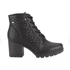 Bota Feminina Original Coturno Cano Curto Medio Salto Grosso