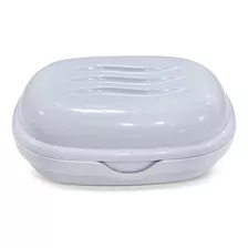 Saboneteira Porta Sabonete Plástico P/ Bolsa Mala Viagem Cor Branco