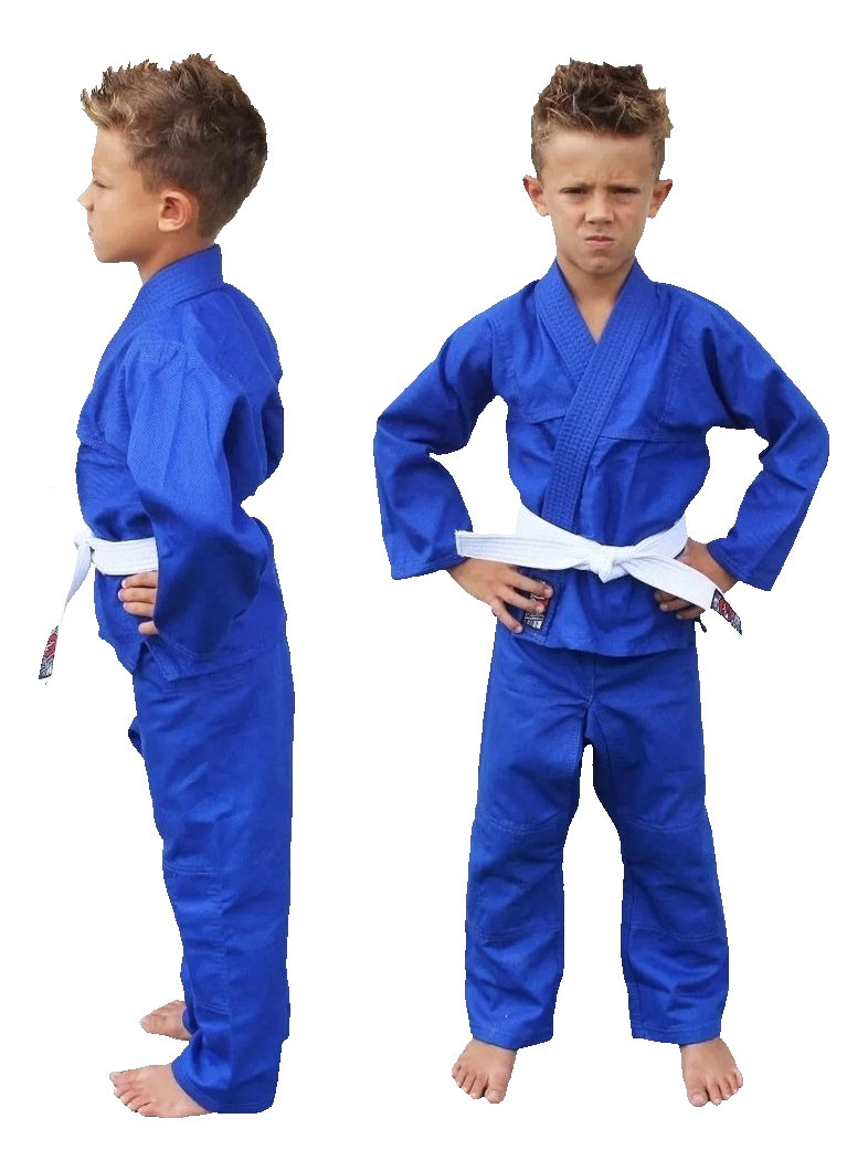 Judogi Kimono Judo Traje Uniforme Azul Niños