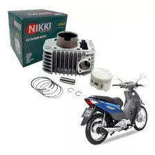 Kit Cilindro Pistão Anéis Honda Biz 125 Carburada Até 2008