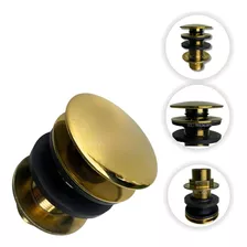 Válvula Para Lavatório Click Up Metal Dourado Banheiro E312