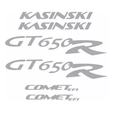 Kit Adesivos Kasinski Comet Gt 650r Em Prata