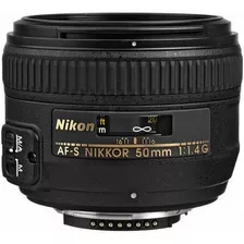 Lente De Enfoque Automático Nikon 50 Mm F/1.4g Af-s Nikkor