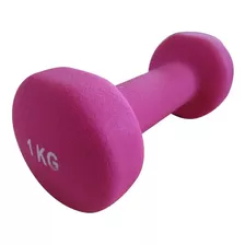 Haltere Ferro Fundido E Neoprene Rosa Pelegrin Pel-001db 1kg