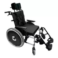 Cadeira De Rodas Ma3r Alumínio Reclinável Prata Ortomobil Cor Prateado 46cm