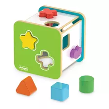 Cubo Didatico P Bebe Formas Geometricas Brinquedo Educativo