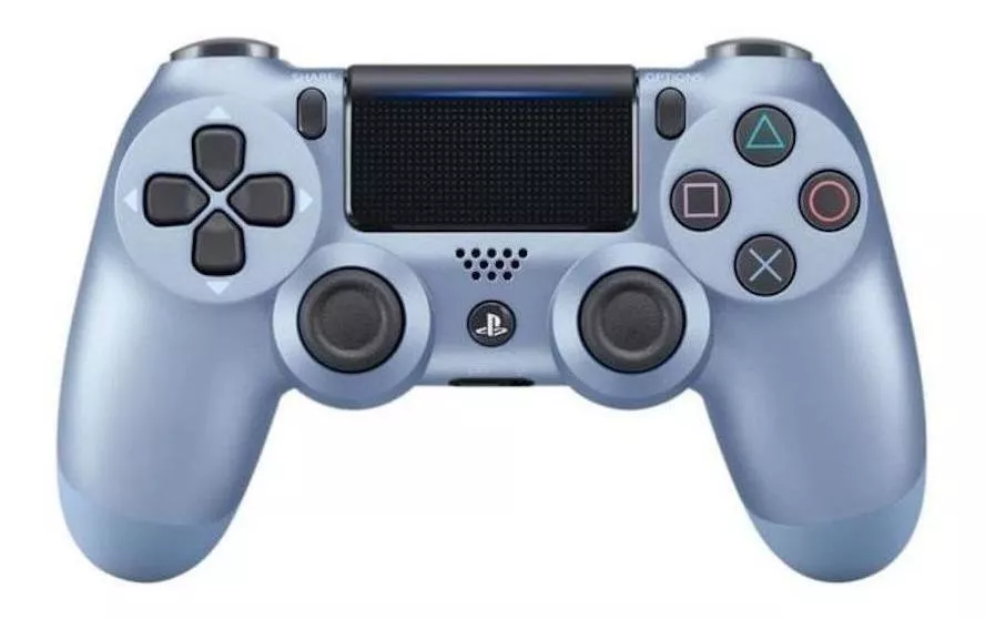 Controle Joystick Sem Fio Sony Playstation Dualshock 4 Titanium Blue