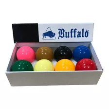 Jogo Com 8 Bolas Coloridas Buffalo 54mm Sinuca