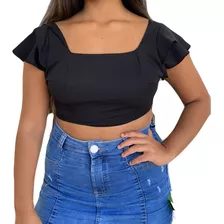 Cropped Ciganinha Blusinha Camiseta