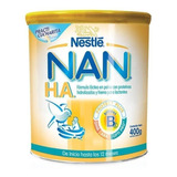 Leche De Fórmula En Polvo Nestlé Nan H.a.  En Lata De 400g - 0  A  12 Meses