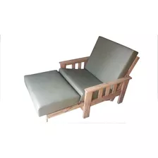 Futon Un Cuerpo C/ Pie Y Colchones En Placa / Envio Gratis