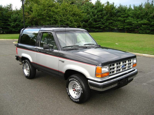 84-90 Ford Bronco Ii Espejo Lateral Manual Negro Derecho Foto 6