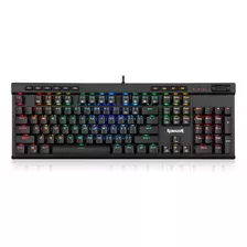 Teclado Gamer Redragon Vata Pro K580rgb-pro Qwerty Outemu Brown Español Latinoamérica Color Negro Con Luz Rgb