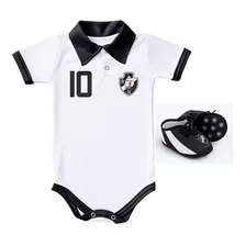 Body Bebê Camisa Polo E Chuteira Do Vasco