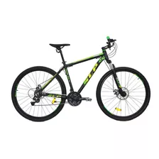 Mountain Bike Slp 5 Pro R29 18 21v Frenos De Disco Mecánico Cambios Slp Color Negro/verde Con Pie De Apoyo