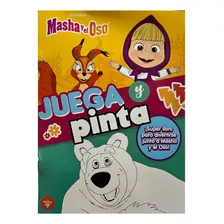 Revista Juega Pinta Colorear Pintar Masha Y El Oso