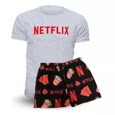 Pijama De Verano Netflix Palomitas - Store Mykonos