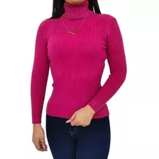 Suéter Cuello Alto Sweater De Lana Mujer