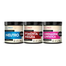 Kit Drenagem+neutro+pimenta Negra 1kg Cosmeceuta