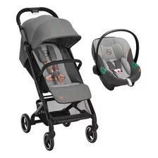 Cochecito Cybex Beezy Con Aton S2 Color Lava Grey Chasis Negro