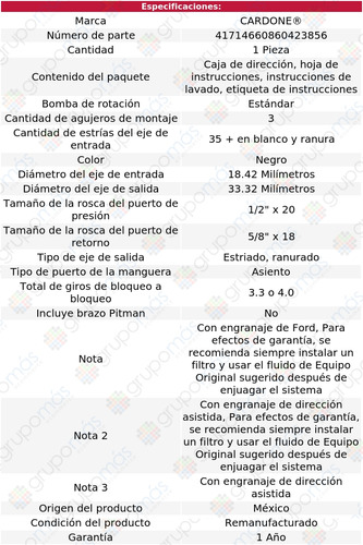 1 Caja Direccin Hidrulica Commuter 65 Al 68 Reman Foto 4