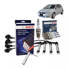 Kit Cabo E Vela Bosch Fiat Stilo 1.8 8v 2008 2009 2010 2011