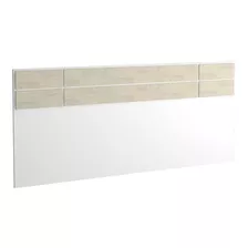 Cabeceira Casal 100% Mdf 2299 Branco/ Marfim Areia Cor Branco