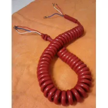 Cordão Espiral Vermelho Para Telefone - Kit Com 5 Peças.