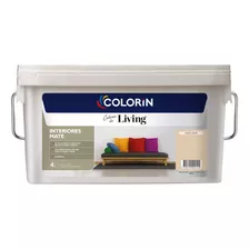 Pintura Latex Interior Lavable Colorin Living Color 4 Lts Color Avellana