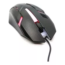 Mouse Gamer Dinax Retroiluminado 1200 Dpi Usb Xtreme Series Color Negro