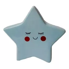 Cofre Estrela De Cerâmica Azul